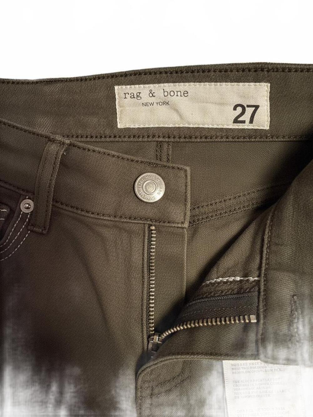 rag & bone Womans  Size 27 Olive Green Skinny Jeans